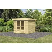 Karibu Gartenhaus Gerätehaus Askola 3 naturbelassen 242x217x211 cm