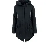 Urban Classics Winterjacke Damen Ladies Sherpa Lined Baumwolle Parka schwarz XS