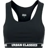 Urban Classics Kurzarmshirt "Damen Ladies Logo Bra" 1