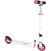 Globber muuwmi Aluminium Scooter – Tretroller, 125 mm, ABEC 5, , höhenverstellbar, weiß-pink
