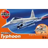 Airfix Set - QUICKBUILD - Eurofighter Typhoon J6002 - 30 Teile - - One Size - Klötze
