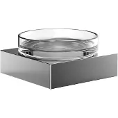 Emco liaison Seifenhalter, Wandmodell, Schale aus Kristallglas, klar, chrom, 183000101