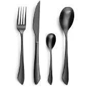 Ottosimon Besteckset schwarz 16-teilig Instinct Edelstahl modern