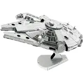 Metal Earth Fascinations MMS251 - Metal Earth 502658 - Star Wars Millenium Falcon, lasergeschnittener 3D-Konstruktionsbausatz, 2 Metallplatinen, ab 14 Jahren