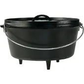 Lodge Camp Dutch Oven mit Deckel L12DCO3, Fassungsvermögen ca. 7,6 L