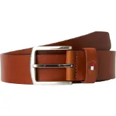 Tommy Hilfiger Ledergürtel "New Denton 4 cm breit" NEW DENTON BELT mit Flag-Logoschlaufe