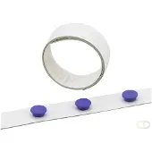 Durable Magnetband selbstklebend 3,5cmx500cm weißes Band