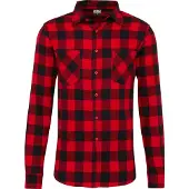 Urban Classics bequemes Herren Polo-Shirt 120 g/m² mit Baumwolle Rot/Schwarz