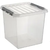 Sunware Aufbewahrungsbox Q-Line Box 81200609, 38L, Kunststoff, A4, 40 x 40 x 40cm