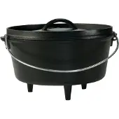 Lodge Camp Dutch Oven L10DCO3 extra tief, inkl. Deckel, 4,7 L