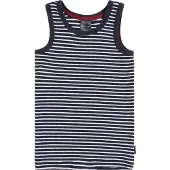 Schiesser Unterhemd Jungen Jersey blau gestreift, 98 657332-0001-00980
