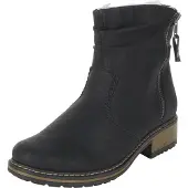 Rieker Damen Stiefelette warm gefüttert Reißverschluss Z6841, Größe:37 EU, Farbe:Schwarz