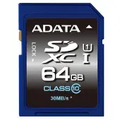 ADATA SDXC 64GB, 65536 MB, Secure Digital Extended Capacity (SDXC), 2 g, 32 mm, 24 mm, Blase