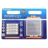 Panasonic eneloop Micro Akku BK-4MCCEC4BE Ni-MH 1,2V / 800mAh 4er Blister inkl. Akkubox