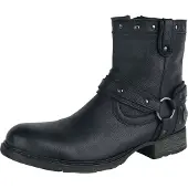 E.M.P. Merchandising Handelsgesellschaft Rock Rebel by EMP Herren schwarze Boots mit Nieten EU42