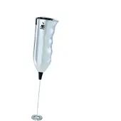 GEFU Milchaufschäumer "MARCELLO", silber (silberfarben), B:4,6cm H:21,4cm T:2,8cm, Milchaufschäumer, Milchaufschäumer, leistungsstarker Motor, schnelle Schaumerzeugung