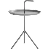 HAY DLM Beistelltisch, grau, Höhe 56 cm, Stahl - , DLM, Grau, für Wohnzimmer, Metall, Skandinavisch