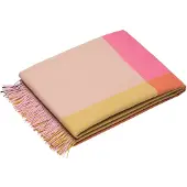 Vitra Colour Block Blankets Pink/Beige - , Pink / Rosé, für Wohnzimmer, Stoff / Textil