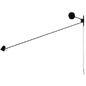 Luce Plan Design Wandlampe Counterbalance, schwarz, für Wohn- / Esszimmer, Metall, Design, Wandleuchte, Wandlampe Innen