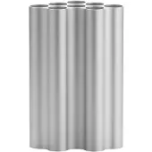 Vitra Nuage Vase Large Light Silver - , Metallisch, für Wohnzimmer, Aluminium