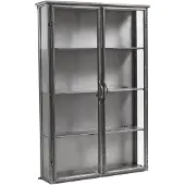 Nordal Downtown Eisen Wandschrank - schwarz 80x20x121cm