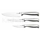Masterclass Master Class Acero Deluxe Stainless Carbon Steel Dreiteiliges Messerset