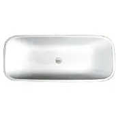 Hoesch SingleBath Uno Ovalbadewanne 1766 x 750 mm weiß - 3687.010
