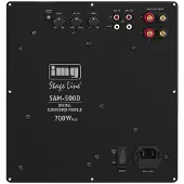Monacor SAM-500D, 500 W, Aktiver Subwoofer, 20 - 200 Hz, 700 W, 22000 Ohm, Schwarz