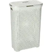 Curver Style Wäschekorb mit Deckel - 40L - Vintage/gebrochenes Weiß
