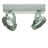 Philips Dimmbare LED Spur Doppelspot, Strahler Oberflächenbeleuchtung, Nicht austauschbare(s) Leuchtmittel, 2 Glühbirne(n), LED, 9 W, 2700 K