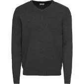 Jack & Jones V-Ausschnitt-Pullover "JJEBASIC KNIT V-NECK NOOS" Baumwolle, normal geschnitten