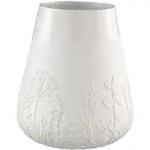 Räder - ZUHAUSE Poesie Vase - Blume - Porzellan Höhe 26 cm Ø 15cm, 16,5 x 11,5 x 20,5 cm, Weiss