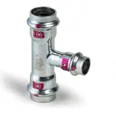 Viega T-Stück PRESTABO 1118, 642570 54x15x54mm, aus unlegiertem Stahl