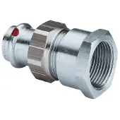 Viega Prestabo Verschraubung 643478 22 mm x Rp 1, Stahl unlegiert, flachdichtend, SC-Contur, Mehrkant