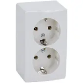 Peha Stikkontakt Schuko, Cremehvid/elektrohvid 16A, Kun til Export