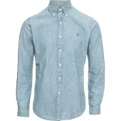 Ralph Lauren Hemd Core Replen 710548538 Blau Slim Fit