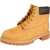 Timberland 6 In Premium Waterproof Boot Youth Wheat nubuck EU 32 1/2