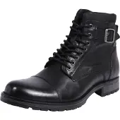 Jack & Jones Herren Jfwalbany Leather Antraciet Chukka Boots, Anthrazit, 46 EU