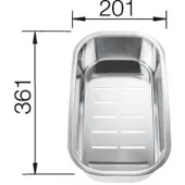 BLANCO 224787, 36,1 cm, 20,1 cm