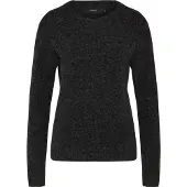Vero Moda Rundhalspullover "VMDOFFY" in melierter Optik