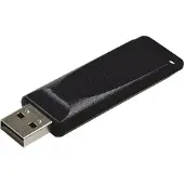 Verbatim Slider - USB-Stick 64 GB - Schwarz, 64 GB, USB Typ-A, 2.0, 10 MB/s, Dia, Schwarz