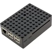 Multicomp Baustein Gehäuse für Raspberry Pi 3, 2 Modell B / B+ - Farbe: schwarz