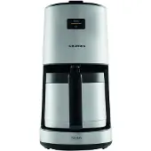 Grundig KM 8680, Filterkaffeemaschine, 1,25 l, 1000 W, Schwarz, Edelstahl