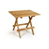 Brafab Gartenbeistelltisch Hydra aus Teakholz, klassisch klappbar, natur, rechteckig, von