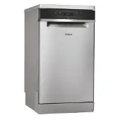 Whirlpool WSFO 3O23 PF X, Freistehend, Single (45 cm breit), Edelstahl, Schwarz, Tasten, Sensor, LED