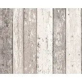 AS-Creation Tapete Holzoptik Braun und Creme-Beige 53 cm x 10,05 m AS-855053