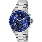 Invicta Specialty 6621 Herren Uhr - Quartz Bewegung - Edelstahl mit blauem Zifferblatt - 45 mm