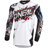 O'Neal Oneal Element Villain Motocross Jersey, weiß, M