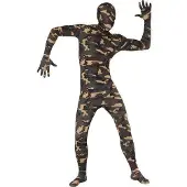 Feestdirect Camouflage Ganzkörperkostüm