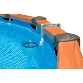Intex , Einhängeskimmer Deluxe(Oberflächensauger) mit Wandhalter für Swimming Pools (Retoure), 3,8 cm